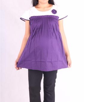 HMILL Baju Hamil Blus Hamil Katun 1444 - Ungu  