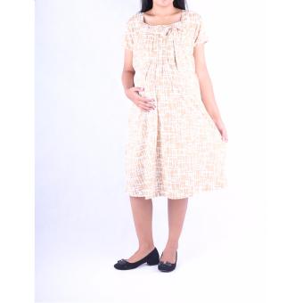 HMILL Baju Hamil Dress Hamil Kerja 1064 - Cream  
