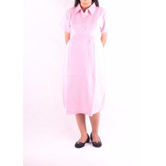 HMILL Baju Hamil Dress Hamil Kerja 1234 - Pink  