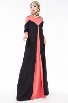 Hot sale muslim women lace slim Long dress baju kurung Arab Loose-fitting clothing wear Special for Ramadan(Black) - intl  