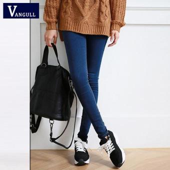 Hot Sale Skinny Jeans Woman Autumn New 2017 Pencil Jeans For Women Fashion Slim Ankle-Length Jeans Women's Printed Denim Pants(BLUE) - intl  