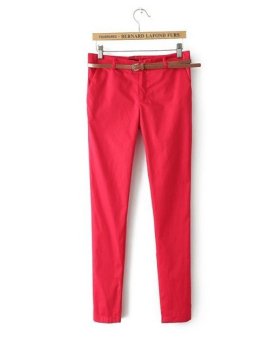 Hot Sale Women Cotton Trousers Casual Slim Pants 2015 Spring Harem Pants Pure Color Tousers All-Match Streetwear Pants S-XL Color 1  