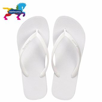 Hotmarzz Women Slippers Slim Flat Thong Sandals Beach Soft Flip Flops Summer 2017 Home Shoes Woman Flip-flop Ladies House Shoes White - intl  