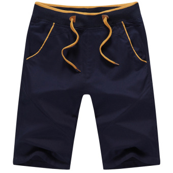 Hotyv Korean Fashion Male Summer Casual Beach Pants HPT025 Dark Blue - Intl - intl  