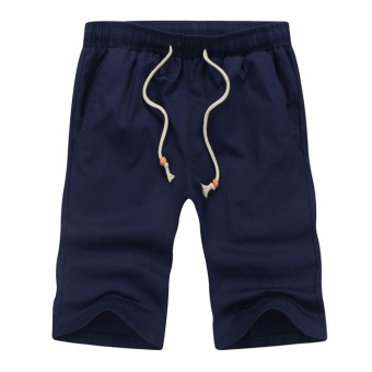 Hotyv Korean Fashion Male Summer Casual Beach Pants HPT026 Dark Blue - Intl - intl  