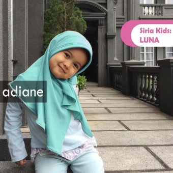 HQo Kerudung Jilbab Hijab Anak Luna Kids By Adiane - Mint  