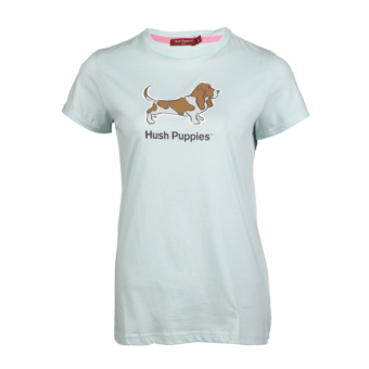 Hush Puppies Pakaian Kaos Wanita Pookie Mosnter - Biru  