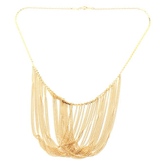 1901 Jewelry Gold Layers Necklace - Kalung Wanita - Gold