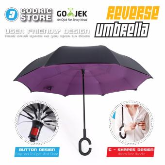 Kazbrella Payung Terbalik / Reverse Umbrella Gagang C - Ungu