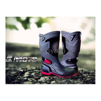Sepatu AP Boots Moto 3 ~ Sepatu Motor Anti Air Sepatu Hujan Boot Moto3