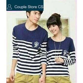 couple store cs - Kaos pasangan/T-shirt couple-SALUR SAILOR JANGKAR-navy