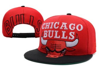 Snapback Sports Fashion Caps Hats Chicago Bulls Men's Basketball Women's NBA Hat All Code Sports Bboy Simple Sun Red - intl