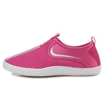 KDG Couple Casual Shoes, Mesh Breathable Shoes, A Pedal Lazy Shoes, Mesh Shoes, Hiking Shoes (rose Red) - intl