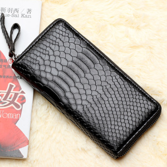 Women Wallet Brand Design PU Black Color - Intl