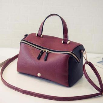 Mellius Premium Tas Fashion Korea Sling Bag Best Quality Leather Warna Maroon