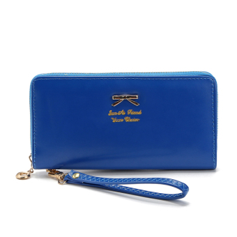 Women Wallet Brand Design PU Blue Color - intl