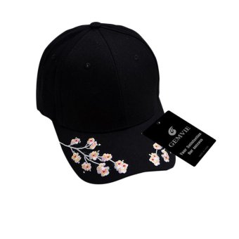 GEMVIE 2017 New Men Women Peaked Cap Korean Style Unisex Cotton Baseball Hat Fashion Accessories (Black) - intl