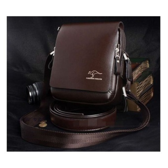 New Collection 2017 Fashion Brand Leather Men Shoulder Bag, Highquality Brand New, Authentic Kangaroo Bags, Men's Business Bag intl