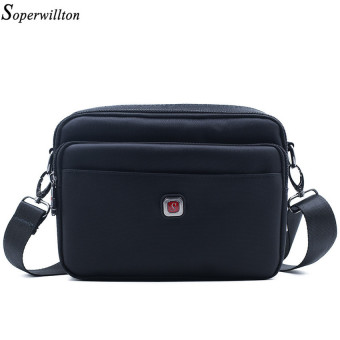 TP Brand 2016 New Man Bag Male Oxford Water-Proof Zippermessenger Bag Men's Famous Brand Design Black Travel Bag 1053 - intl