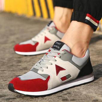 QQ Korean version of the influx of men and sports casual color men Red - intl