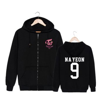 ALIPOP Kpop Korean Fashion TWICE Third Mini Album TWICEcoaster LANE1 NA YEON Cotton Zipper Hoodies Clothes Zip-up Sweatshirts PT290(NAYEON9) - intl