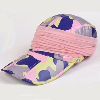 Efone 360℃ Protection Quick Drying Girl Outdoor Sun Hats with Removable Neck & Face Visor - intl