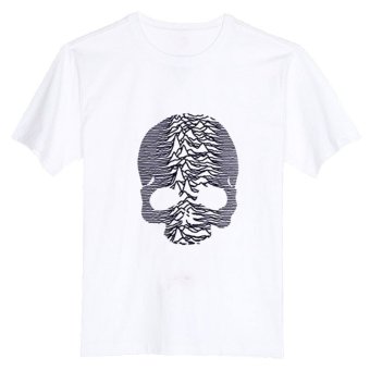 Skull Unknown Joy 100% Cotton O Neck Camiseta Unisex Short Sleeve T Shirt