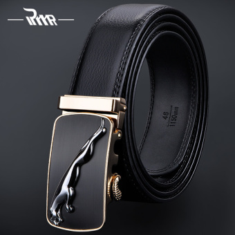 New 2016 Designer Belts Men High Quality Leather Belt Men Brand Casual Genuine Leather Embossed Automatic Buckle Business Belts TC532-020（Black） - intl
