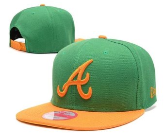Fashion Atlanta Braves MLB Women's Snapback Caps Men's Baseball Sports Hats Ladies Bone Sunscreen Beat-Boy Casual Hip Hop Green - intl