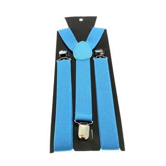 Unisex Elastic Y-Shape Braces Adjustable Clip-on Suspenders - intl