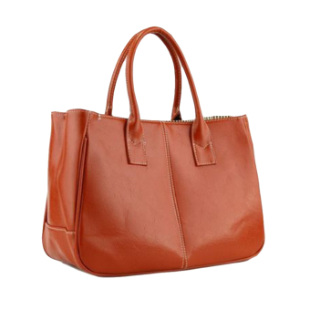 360DSC Fashion Simple Style PU Leather Women Handbag Tote Bag - Camel - Intl - Intl