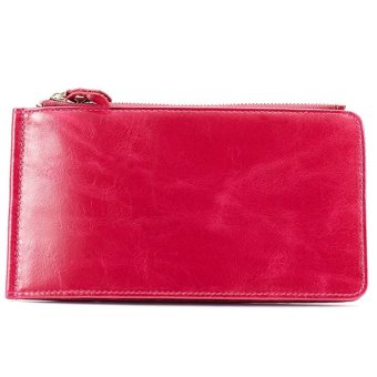 BRIGGS Genuine Leather Multi-function Credit Card Wallet W-0309 (Red)