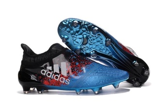 NO Shoelaces Soccer Shoes 2016 Football Shoes Men's X16+ Purechaos FG AG Unique Synthetic Training Quick Game Hard-wearing Blue - intl