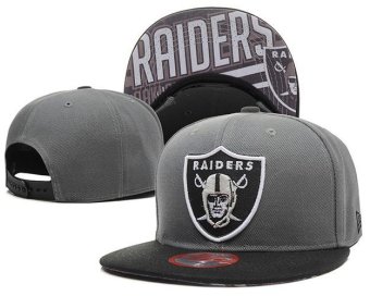 Football Fashion Snapback Oakland Raiders NFL Sports Men's Hats Women's Caps Unisex 2017 Sunscreen Boys Nice Hip Hop Grey - intl