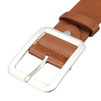 Fashion Men's WaistBand Leather Classic Casual Dress Pin Belt Waist Strap Belts Brown