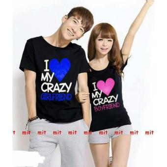 legiONshop-Kaos pasangan/T-shirt couple-CRAZY LOVE-black