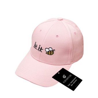 GEMVIE Men Women Peaked Cap Korean Style Unisex Cotton Baseball Hat Fashion Accessories (Pink) - intl