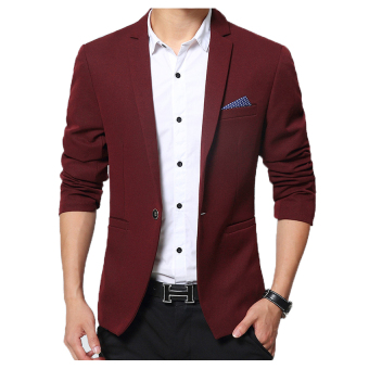 Fashion Pria - Blazer Casual Trend Bussines Style - Red