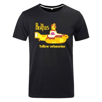 Cosplay Men's The Beatles Yellow Submarine T-Shirt (Black)