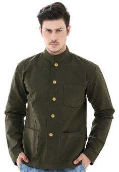Jas Cowok Casual - Jaket Casual Exclusive Shirt Green Style