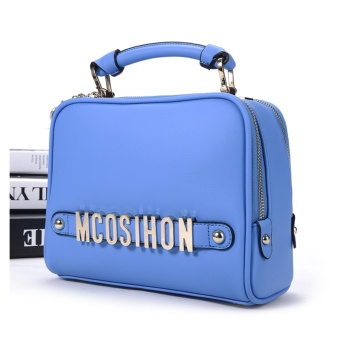 KANGAROO KINGDOM Woman new Fashion single shoulder bag Korean style Messenger bag casual handbag (Blue) - intl