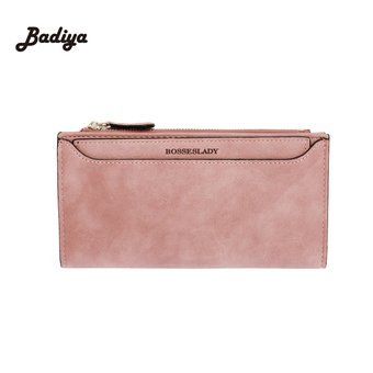 Ultra Thin 2 Fold PU Leather Long Card Holder Brief Design Large Capacity Womens Clutch Wallets Purse For Woman - intl