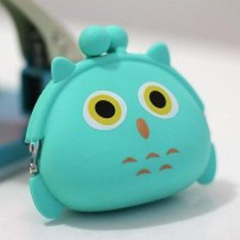 EL Silicone Coin Pouch Dompet Koin Lucu jelly silicone Dompet Silicone Tas Koin Uang Receh Dompet Karet Dompet Uang Receh Dompet Murah Super Best Seller - Owl