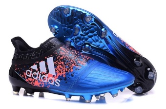 Soccer Shoes Men's 2016 X16+ Purechaos FG AG Football Shoes NO Shoelaces Elastic Fantastic Victory High Quality Soccer Sports Sole Unique Blue - intl