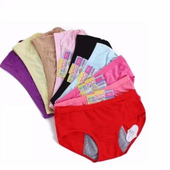 Celana Dalam Anti Bocor Khusus Menstruasi - 4 Pcs - Warna Random