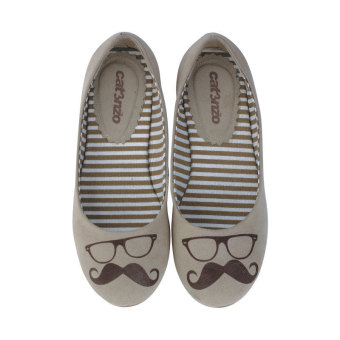 Catenzo Simple Flat Shoes Women - Sepatu Wanita - Putih
