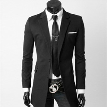 Fashion Pria - Blazer Pria New Fashion Male Black