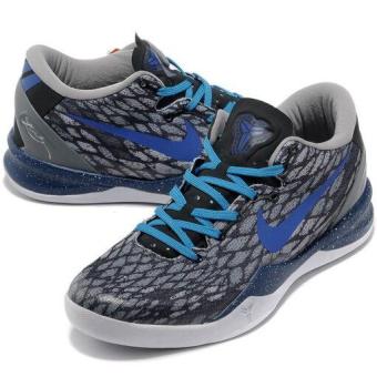 Summer Sports Zoom Kobe VIII 8th Basketball Shoes Men (Grey/Blue) - intl