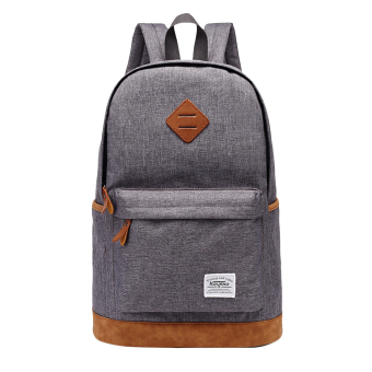 360DSC Kaukko K1001 Men's Canvas Backpack Large Capacity Casual Rucksack School Travel Bag (Grey)- INTL