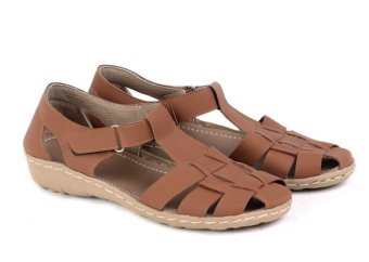 Garucci Sepatu Flat Wanita - Sintetis Gnw 6102 Cokelat